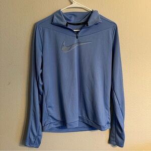 Nike Dri-Fit Blue Quarter-Zip Pullover